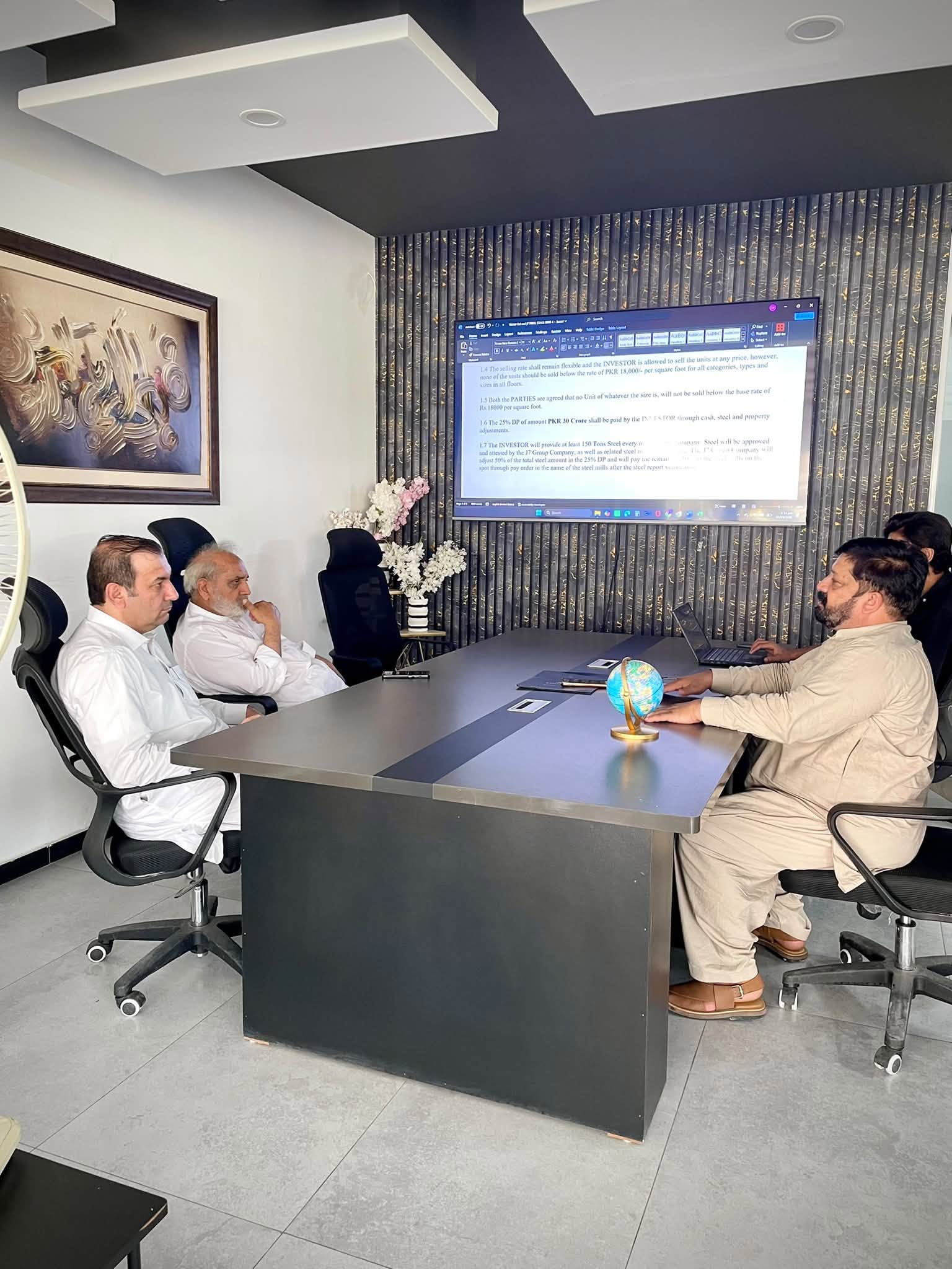 Wahid Marketing Network client discussion about Islamabad real estate investment